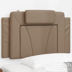 Coussin de tête de lit cappuccino 90 cm similicuir 