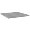 Panneaux de bibliothèque 4 pcs gris béton bois d’ingénierie 