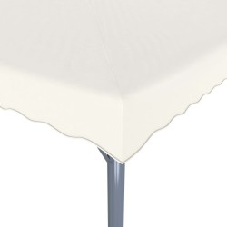 Tonnelle avec guirlande lumineuse LED 300x300cm Crème Aluminium 