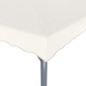 Tonnelle avec guirlande lumineuse LED 300x300cm Crème Aluminium 