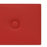 Panneaux muraux 12pcs Rouge bordeaux 60x15cm Similicuir 1,08 m² 