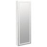 Armoire à bijoux avec miroir et éclairage LED mural blanc 