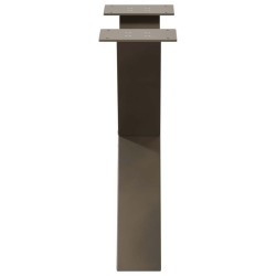 Pieds de table basse en forme de X, 2 pièces, acier naturel, 50 x (42-43) cm 
