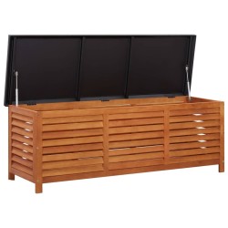 Boîte de rangement de jardin 150x50x55 cm Eucalyptus solide 