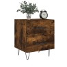 Tables de chevet 2pcs chêne fumé 40x35x47,5cm bois d’ingénierie 