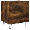Tables de chevet 2pcs chêne fumé 40x35x47,5cm bois d’ingénierie 