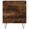 Tables de chevet 2pcs chêne fumé 40x35x47,5cm bois d’ingénierie 