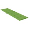 Coussin de chaise longue vert mélangé (75+105) x 50 x 4 cm tissu 