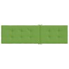 Coussin de chaise longue vert mélangé (75+105) x 50 x 4 cm tissu 