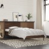 Cadre de lit sans matelas chêne marron 75x190 cm 