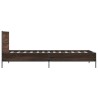 Cadre de lit sans matelas chêne marron 75x190 cm 