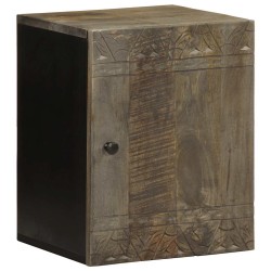 Armoire de salle de bain murale 38x33x48cm bois massif manguier 