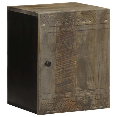 Armoire de salle de bain murale 38x33x48cm bois massif manguier 