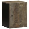 Armoire de salle de bain murale 38x33x48cm bois massif manguier 