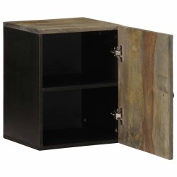 Armoire de salle de bain murale 38x33x48cm bois massif manguier 
