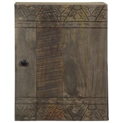 Armoire de salle de bain murale 38x33x48cm bois massif manguier 