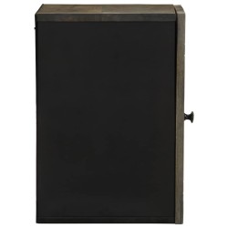 Armoire de salle de bain murale 38x33x48cm bois massif manguier 