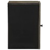 Armoire de salle de bain murale 38x33x48cm bois massif manguier 
