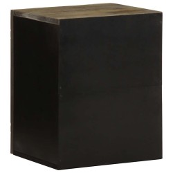 Armoire de salle de bain murale 38x33x48cm bois massif manguier 