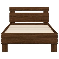 Cadre de lit sans matelas avec tête de lit 90x200 cm 