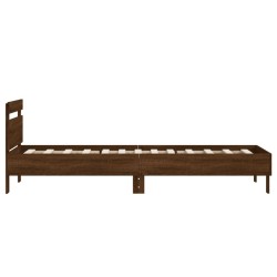 Cadre de lit sans matelas avec tête de lit 90x200 cm 