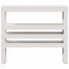 Tête de lit avec étagères blanc 75 cm bois massif de pin 