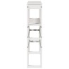 Tête de lit avec étagères blanc 75 cm bois massif de pin 