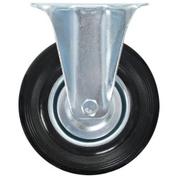 12 pcs Roulettes fixes 125 mm 