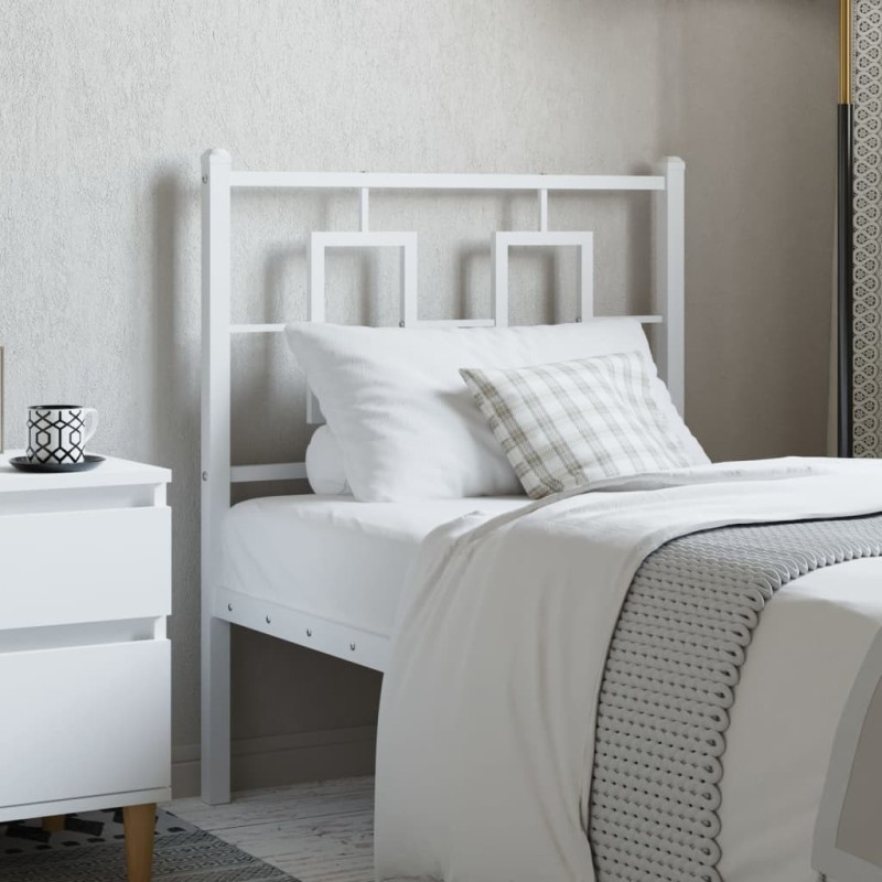 Tête de lit métal blanc 80 cm Tête de lit métal blanc 80 cm