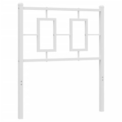 Tête de lit métal blanc 80 cm 