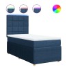 Sommier à lattes de lit avec matelas Bleu 80x200 cm Tissu 