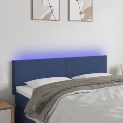 Tête de lit à LED Crème 144x5x78/88 cm Tissu 