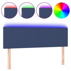 Tête de lit à LED Crème 144x5x78/88 cm Tissu 