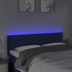 Tête de lit à LED Crème 144x5x78/88 cm Tissu 