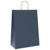 Sacs en papier 50 pcs avec poignées bleu 32x17x44 cm 