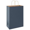 Sacs en papier 50 pcs avec poignées bleu 32x17x44 cm 