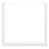 Pieds de table à manger en U 2 pièces Blanc 90 x (72-73) cm Acier 