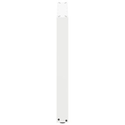Pieds de table à manger en U 2 pièces Blanc 90 x (72-73) cm Acier 