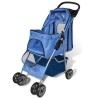 Poussette pour chiens 15 kg Bleu  
