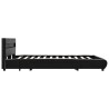 Cadre de lit avec LED Noir Similicuir 140 x 200 cm  