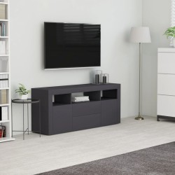 Meuble TV Gris 120x30x50 cm Bois d'ingénierie 