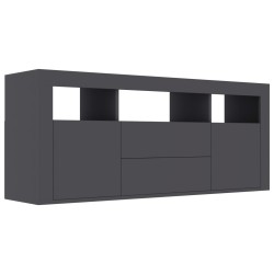 Meuble TV Gris 120x30x50 cm Bois d'ingénierie 