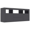 Meuble TV Gris 120x30x50 cm Bois d'ingénierie 