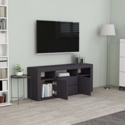 Meuble TV Gris 120x30x50 cm Bois d'ingénierie 