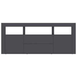 Meuble TV Gris 120x30x50 cm Bois d'ingénierie 