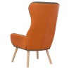 Chaise de relaxation Gris foncé Tissu et PVC 