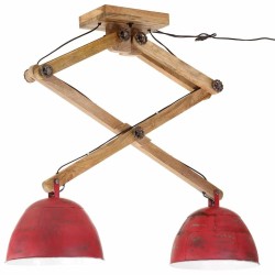 Plafonnier 25 W rouge délavé 29x18x85 cm E27 