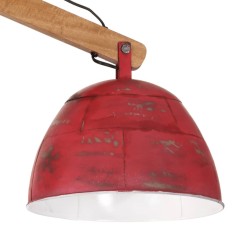Plafonnier 25 W rouge délavé 29x18x85 cm E27 