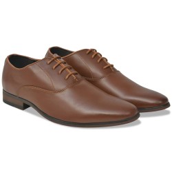 Chaussures à lacets pour hommes Marron Pointure 42 Cuir PU 