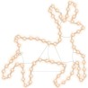 Figure de renne de Noël avec 72 LED Blanc chaud 57x55x4,5 cm 